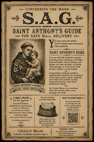What Does S.A.G. Mean on a Package? Saint Anthony’s Guide and the Folk Catholic Mail Blessing