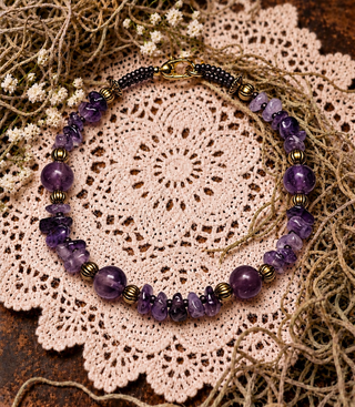 Amethyst Dreams Artisan Bracelet