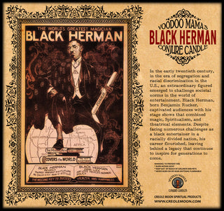 Vela de antepasados de Herman, de color negro