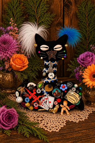 Black Cat Ju Ju Doll