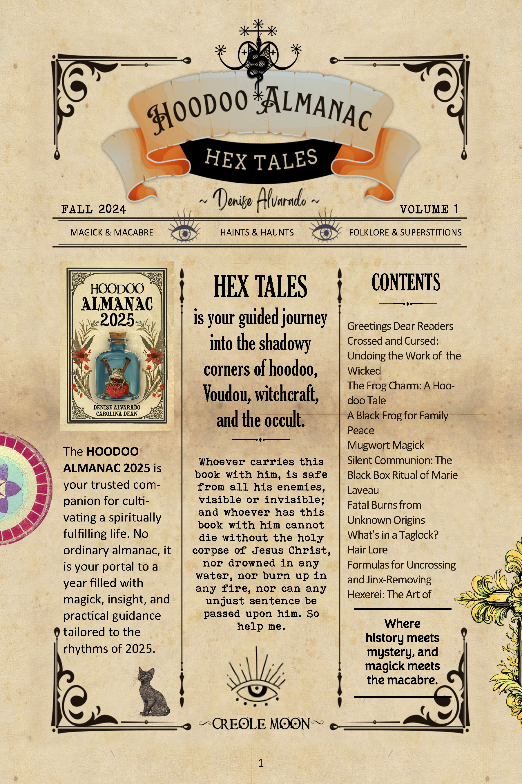 Hoodoo Almanac's Hex Tales, Digital Download – Creole Moon