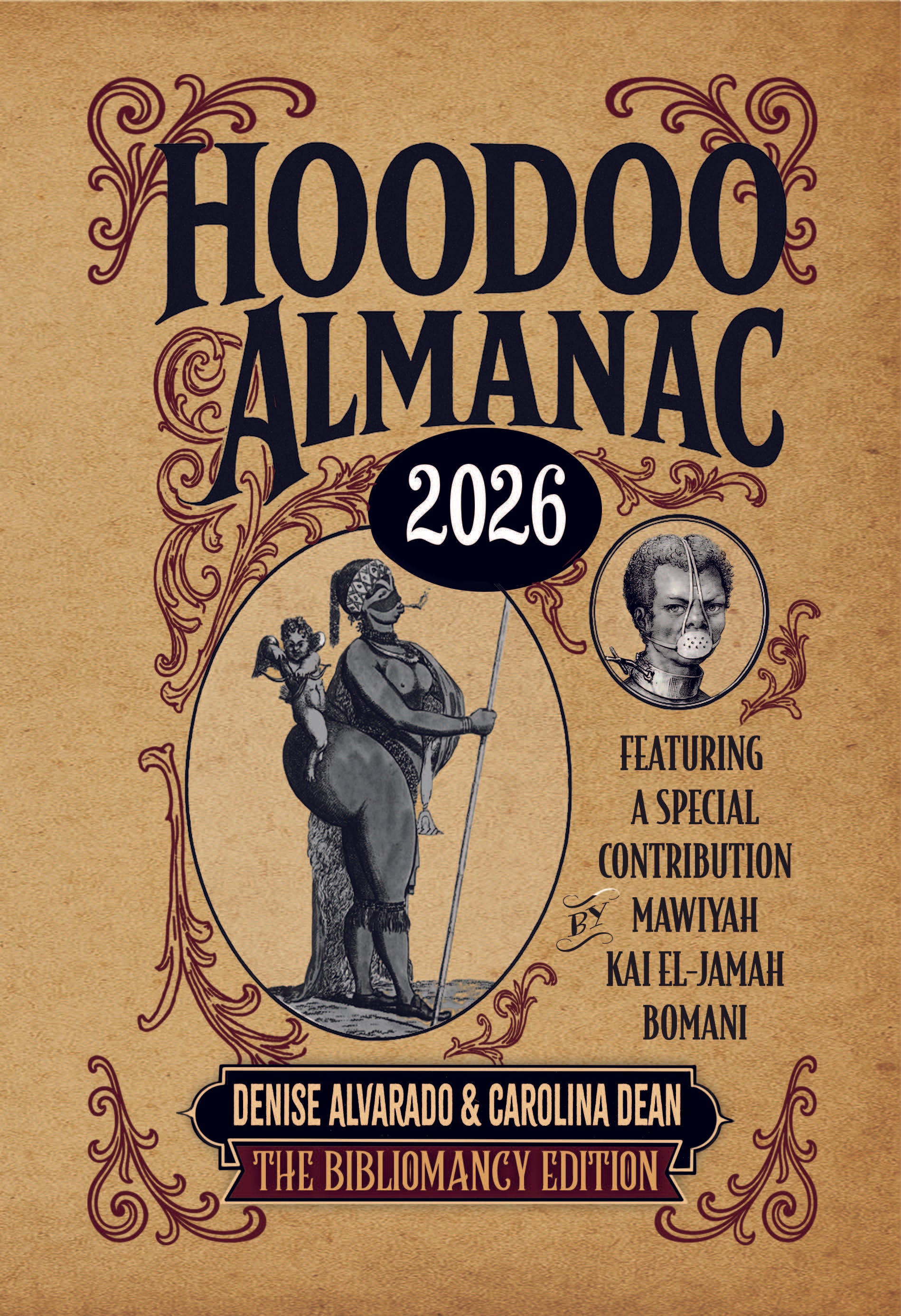 Cover of Hoodoo Almanac 2026: The Bibliomancy
Edition, a vintage-style oracle and ritual book for Southern folk magic.