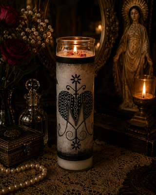 Marie Laveau Vévé  Candle