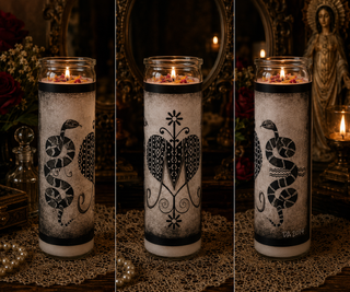 Marie Laveau Vévé  Candle