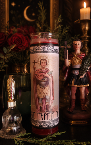 St. Expedite Minute Prayer Devotional Candle