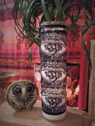 Calavera Day of the Dead Ancestor Candle