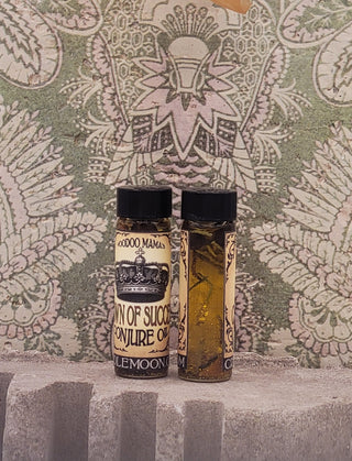 Crown of Success Oil by Creole Moon, handcrafted Hoodoo conjure oil for prosperity and achievement.