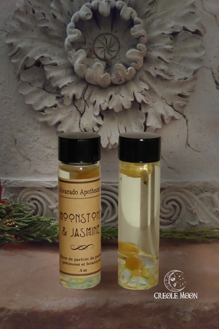 Moonstone and Jasmine Gemstone Oil